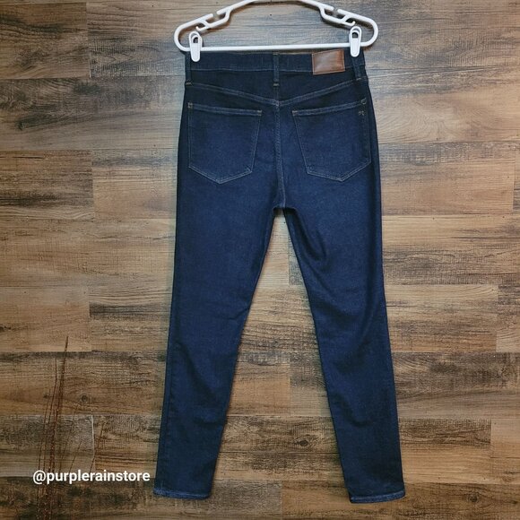 Madewell Jeans Size 28 Skinny 9" Woodland Wash MA938 Tummy Control Stretch - Picture 2 of 12